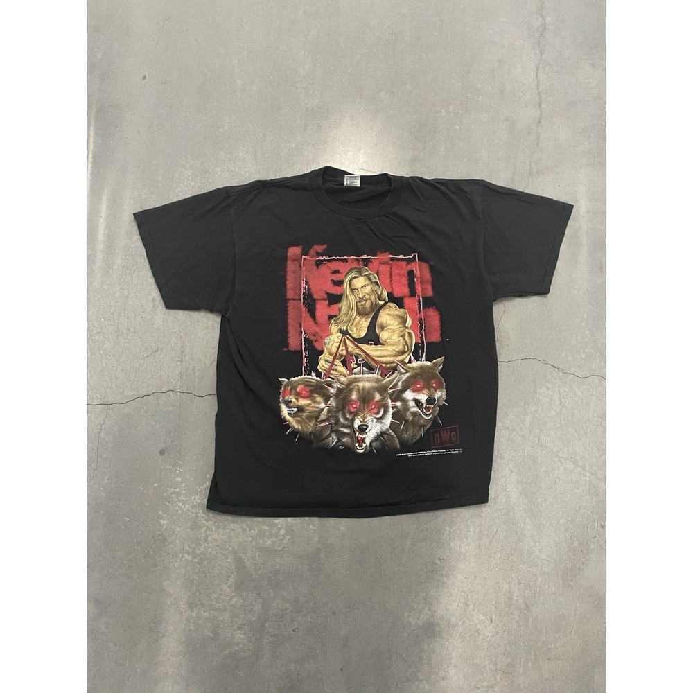 Vintage WCW Kevin Nash T-Shirt XL NWO Wolf Pack Big Sexy VTG 1999 Wrestling Tee